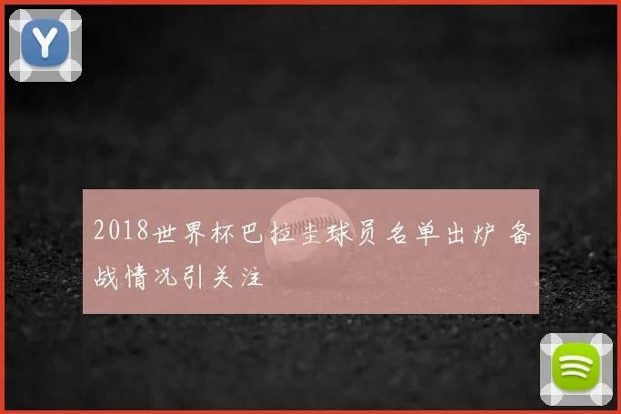2018世界杯巴拉圭球员名单出炉 备战情况引关注
