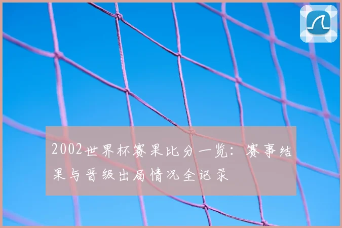 2002世界杯赛果比分一览:赛事结果与晋级出局情况全记录
